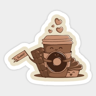 Caffeinated Love Sticker